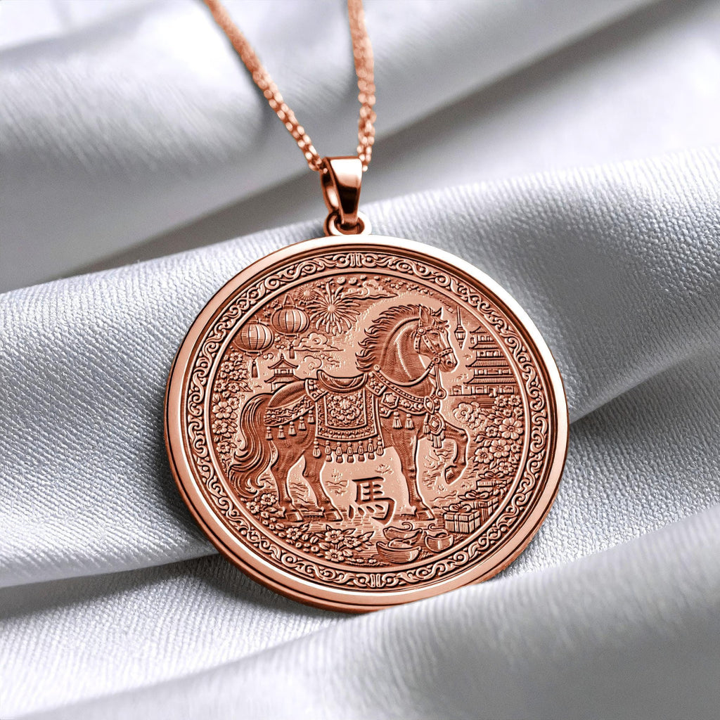Lunar Year of the HorsePendant - Necklace of Freedom, Strength, and Unstoppable Momentum
