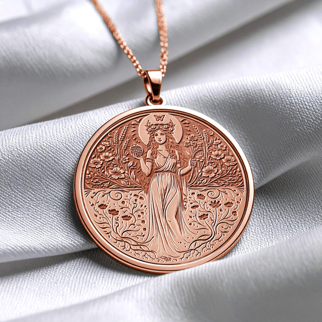 Persephone Necklace – Goddess of Rebirth and the Underworld