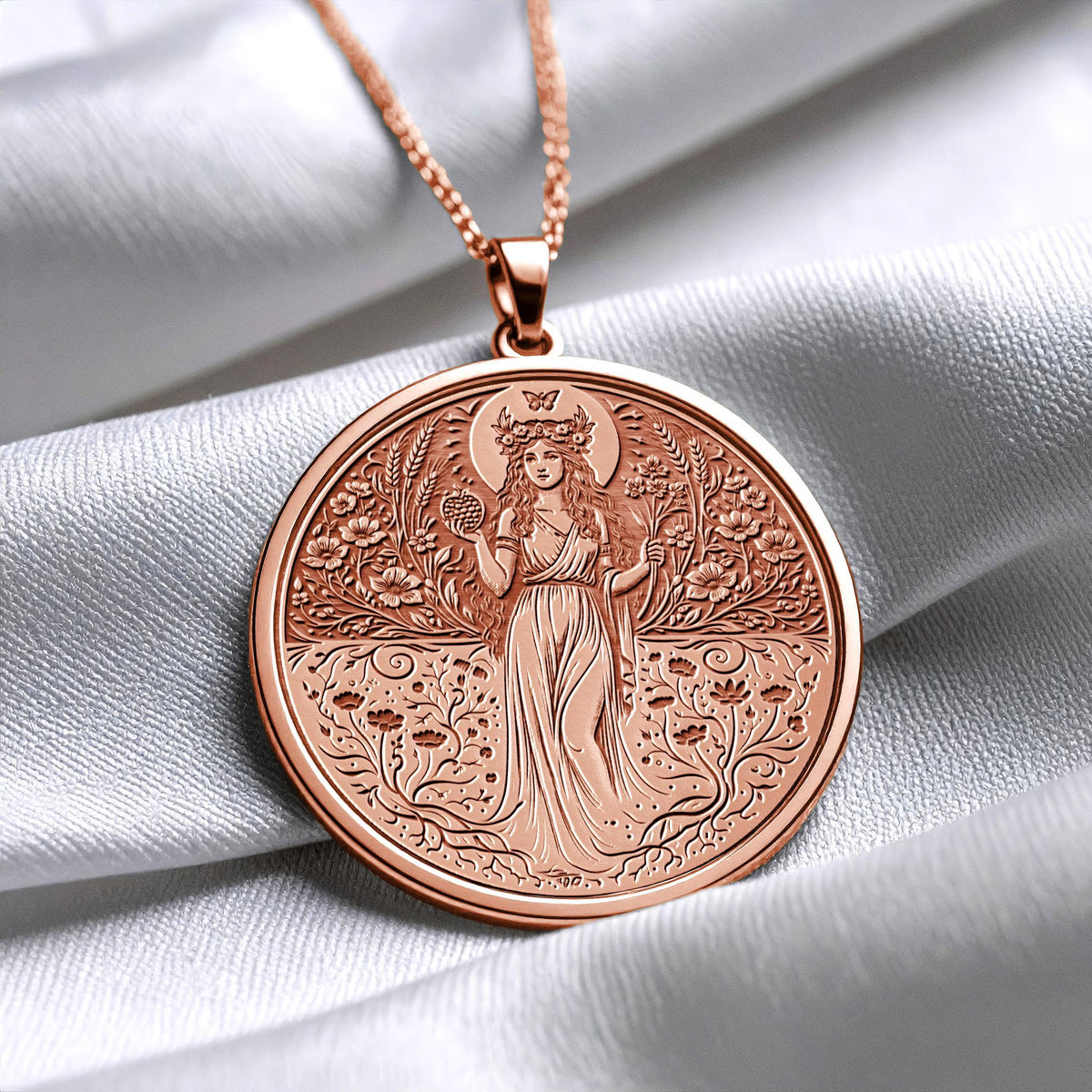 Persephone Necklace – Goddess of Rebirth and the Underworld