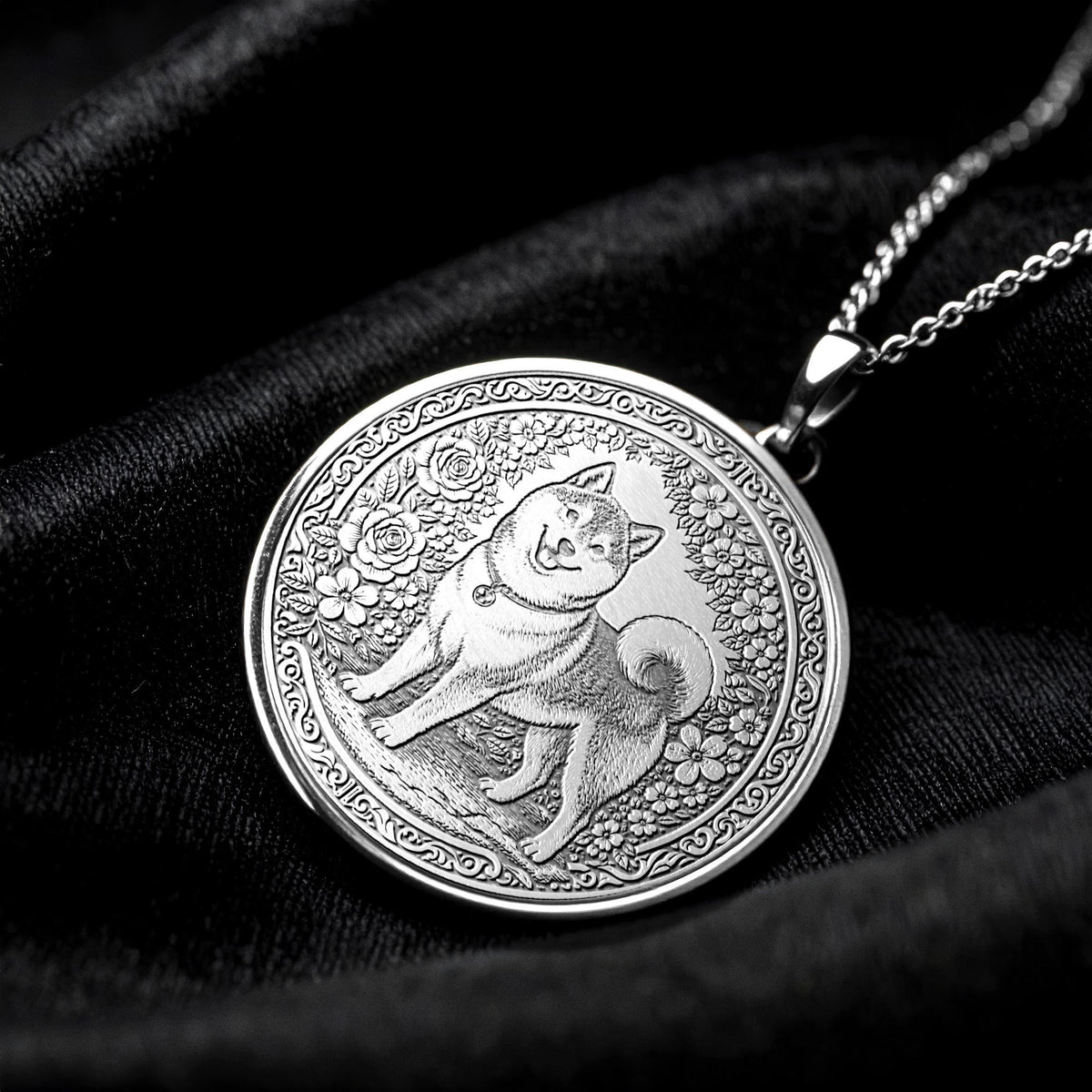 Shiba Inu Pendant - Necklace of Strong Spirit Gentle Heart