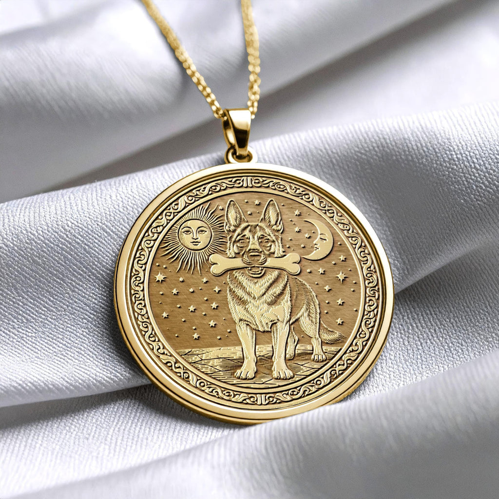 German Shepherd Pendant – Necklace Courage, Intelligence & Loyalty