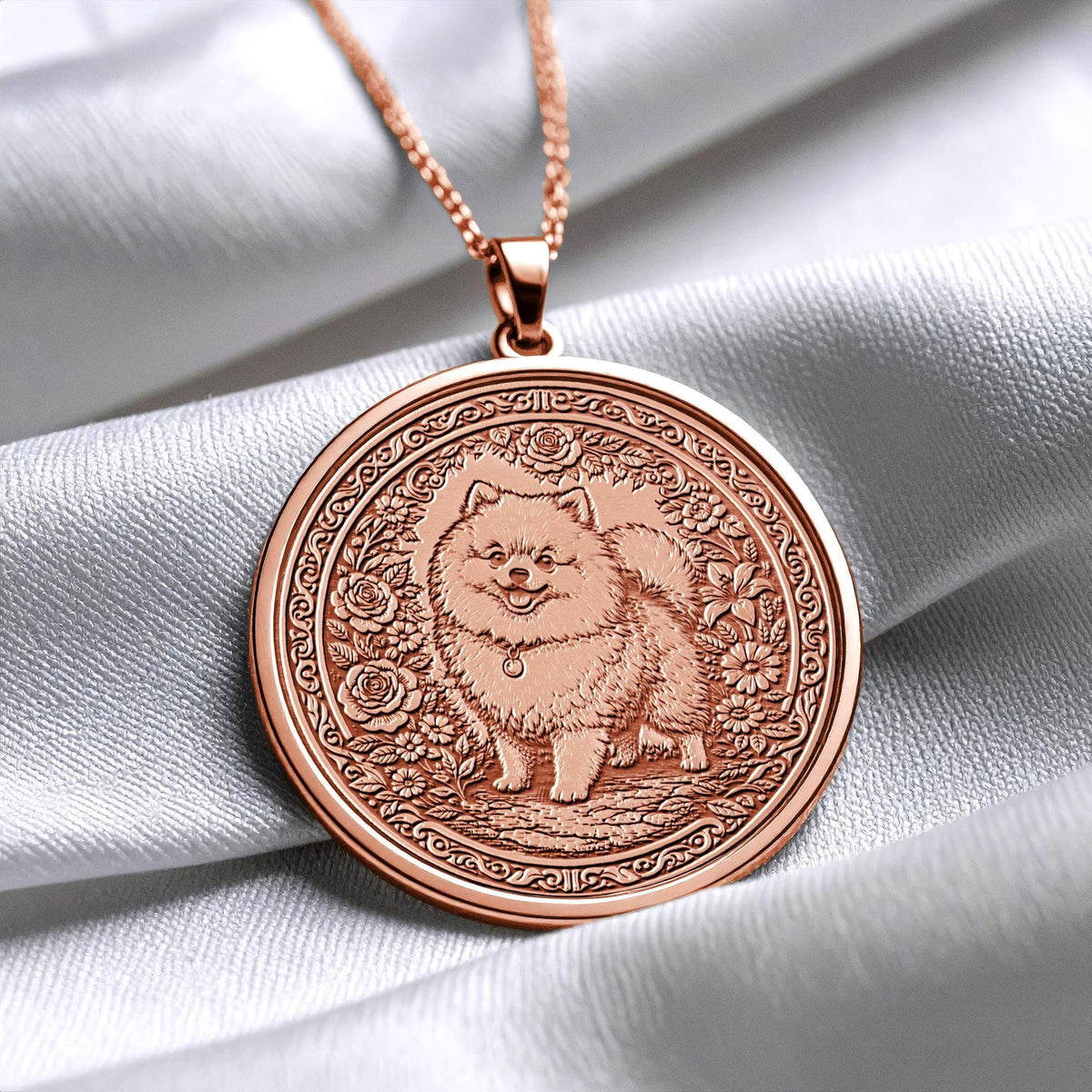 Sweet Pomeranian Necklace Pendant Keepsake Gift
