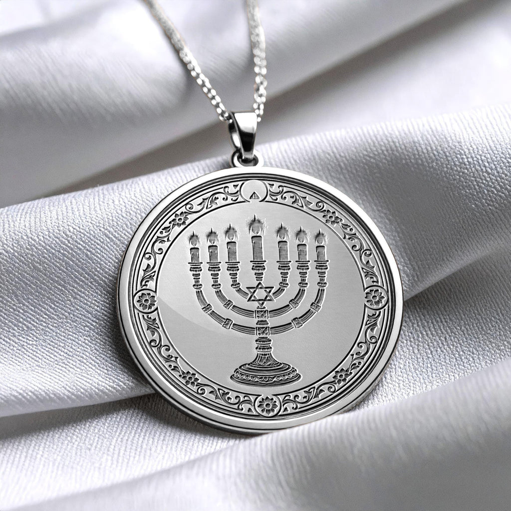 Menorah Pendant Symbol of Light and Faith