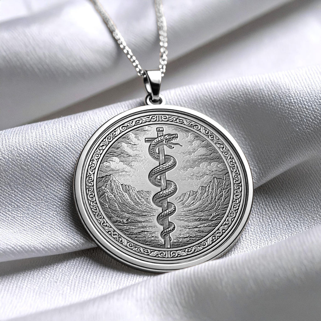 Moses Serpent Pendant Symbol of Faith