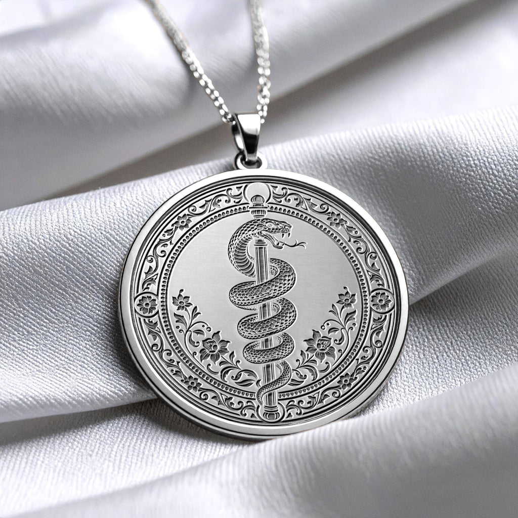 Moses Serpent Pendant – Symbol of Divine Power and Transformation