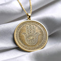 Evil Eye Protection Hamsa Pendant Necklace