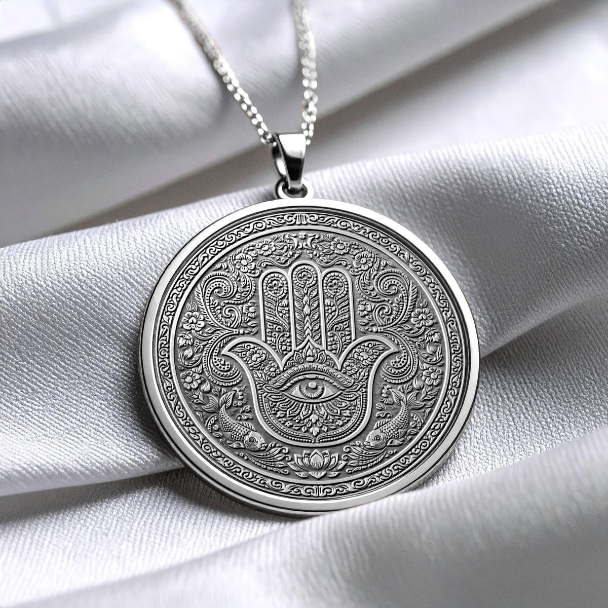 Hamsa Hand Pendant Protection and Positive Energy