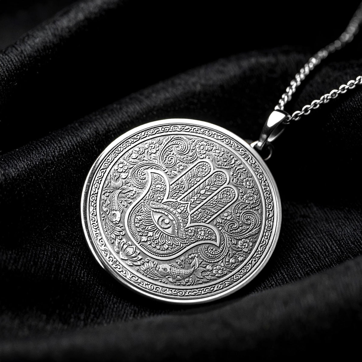 Hamsa Hand Pendant Protection and Positive Energy