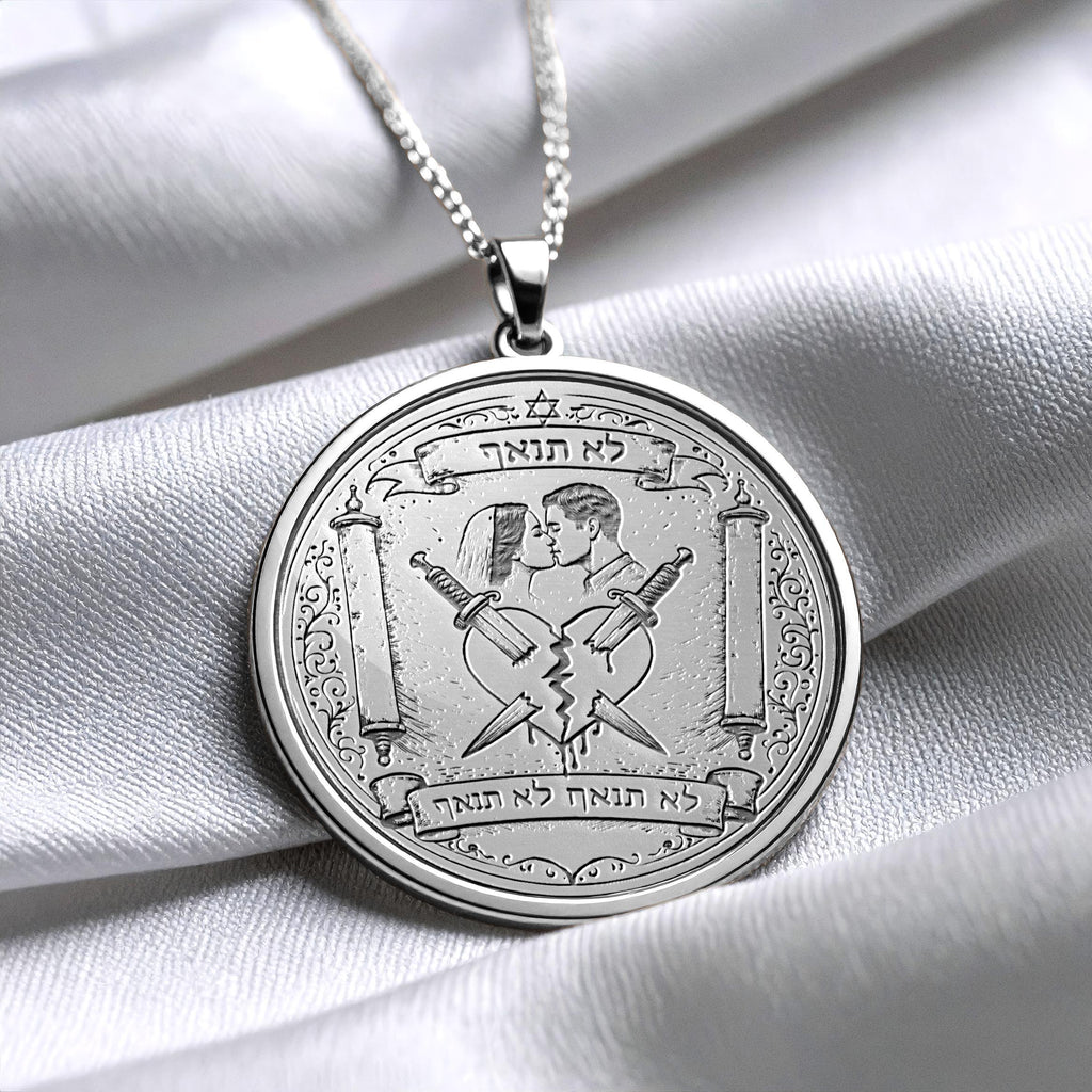 Seventh Commandment Lo Tinaf Hebrew Pendant