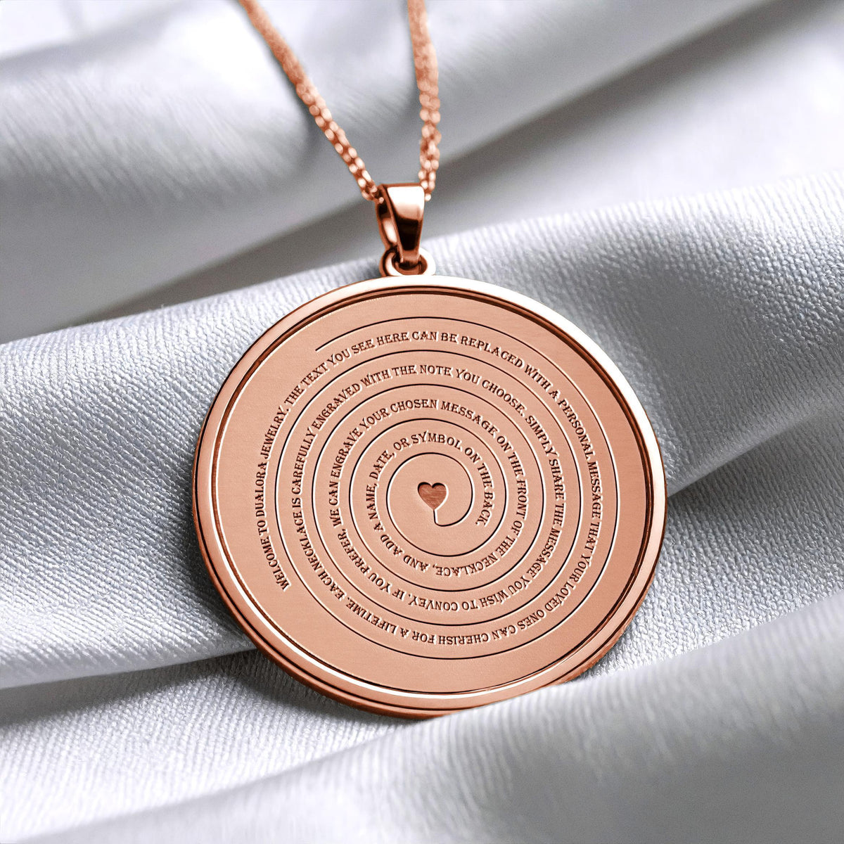 Engraved Quote Necklace • Personalized Message, Sterling Silver, Gold