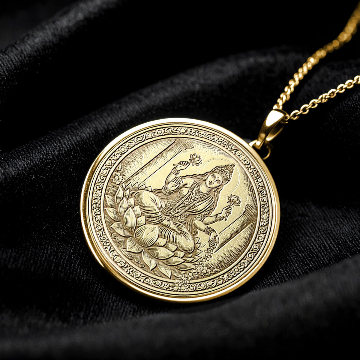 Lakshmi Necklace – Pendant of Prosperity and Purity