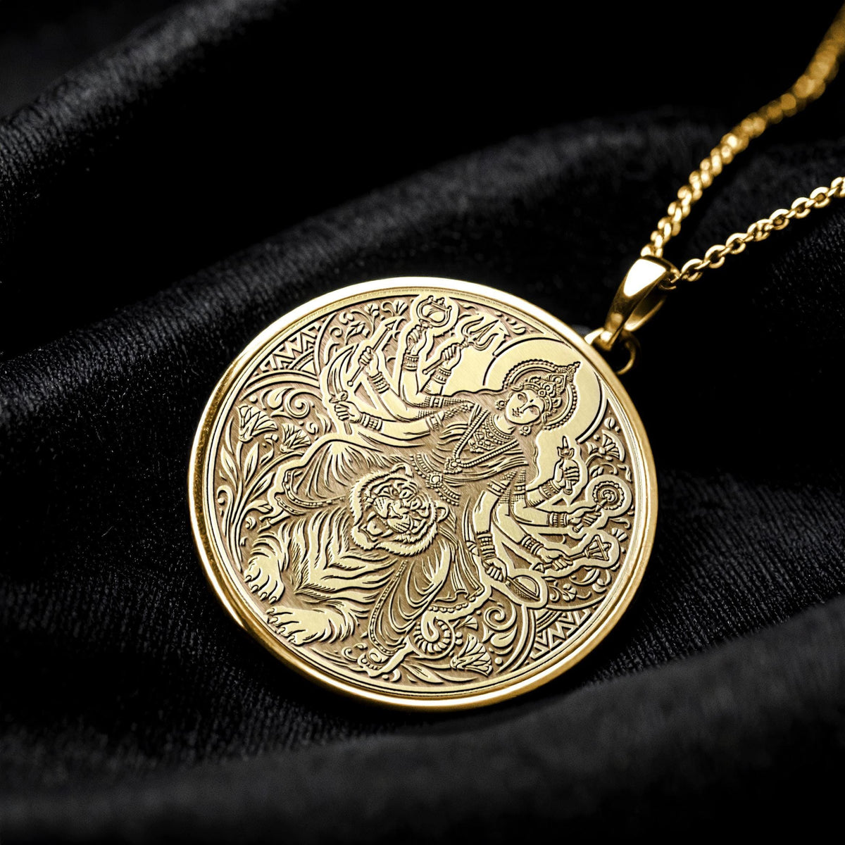 Durga Necklace – Pendant of Strength and Light