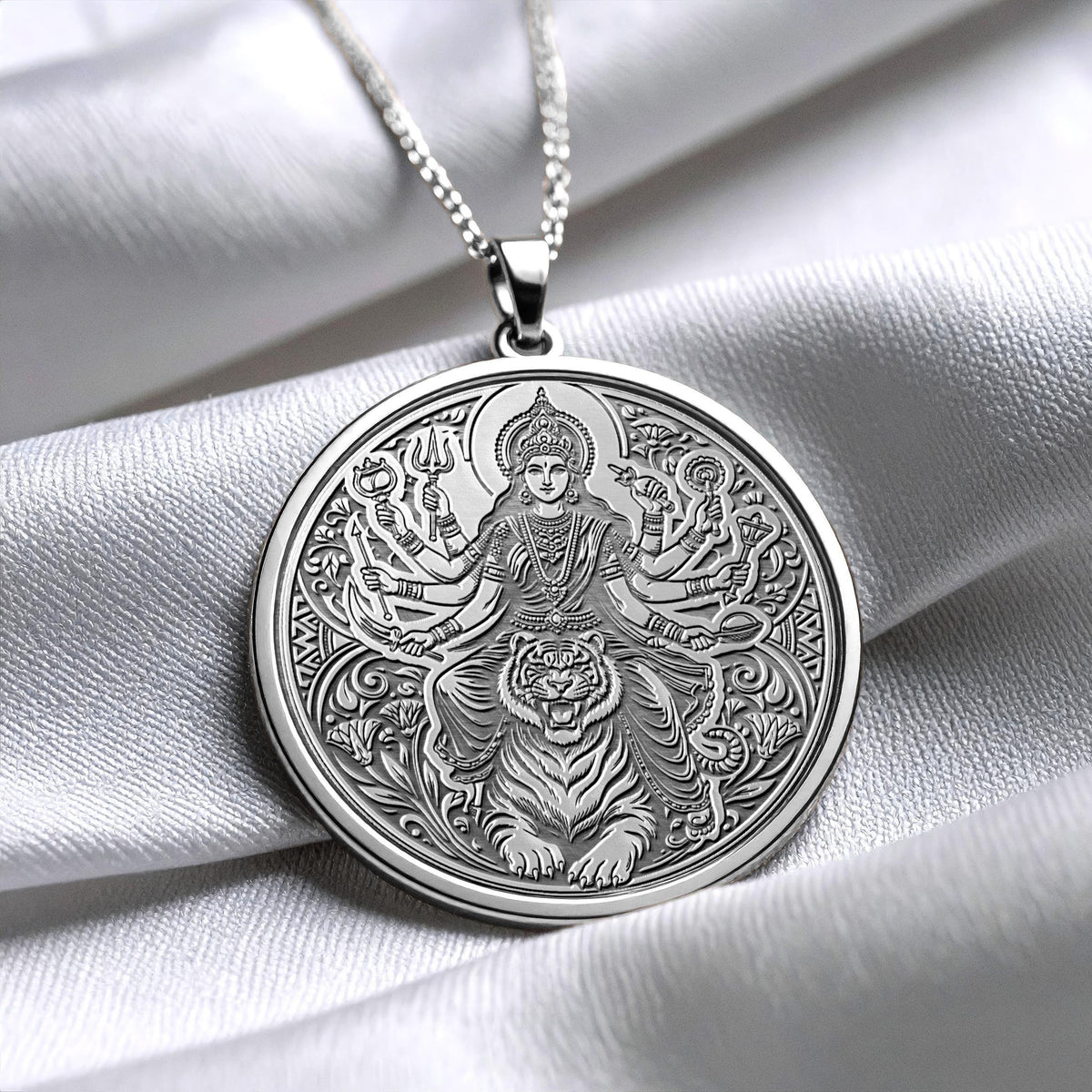 Durga Necklace – Pendant of Strength and Light