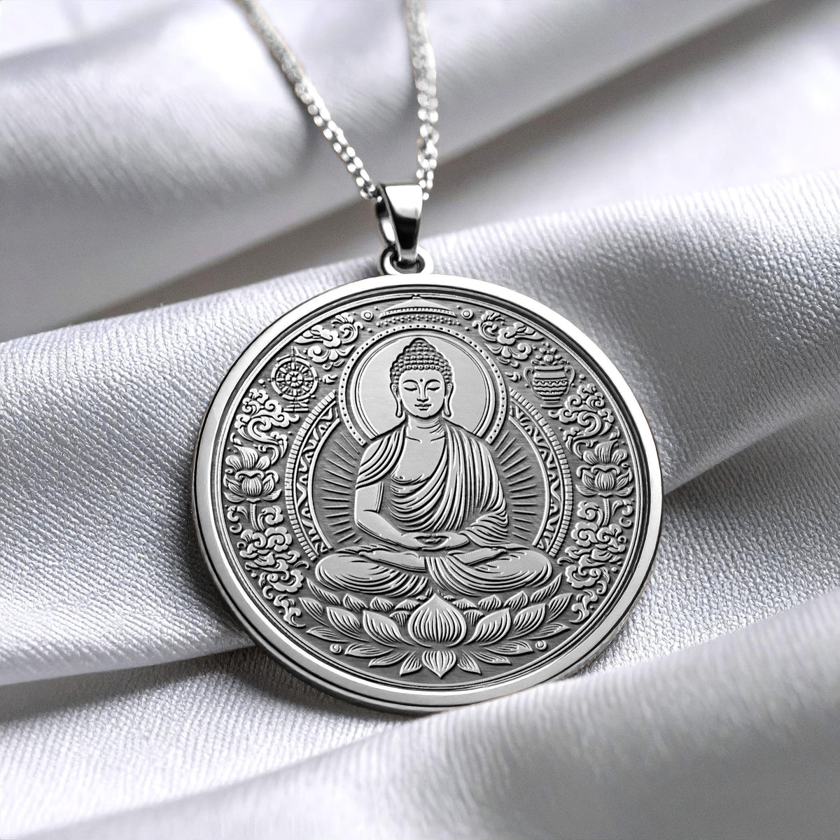 Buddha Necklace – Pendant of Awareness, Light, Peace