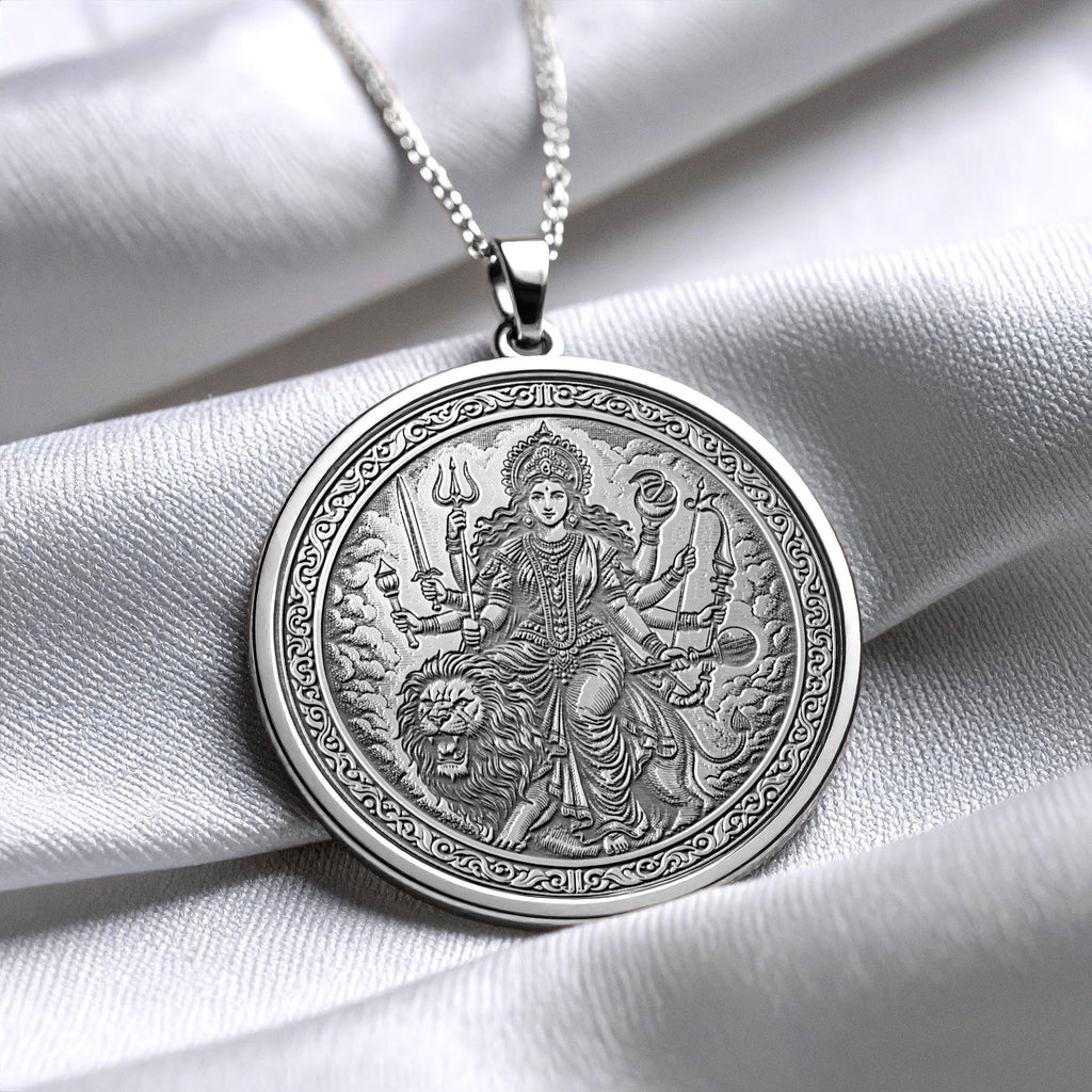 Durga Amulet Necklace Courage and Protection