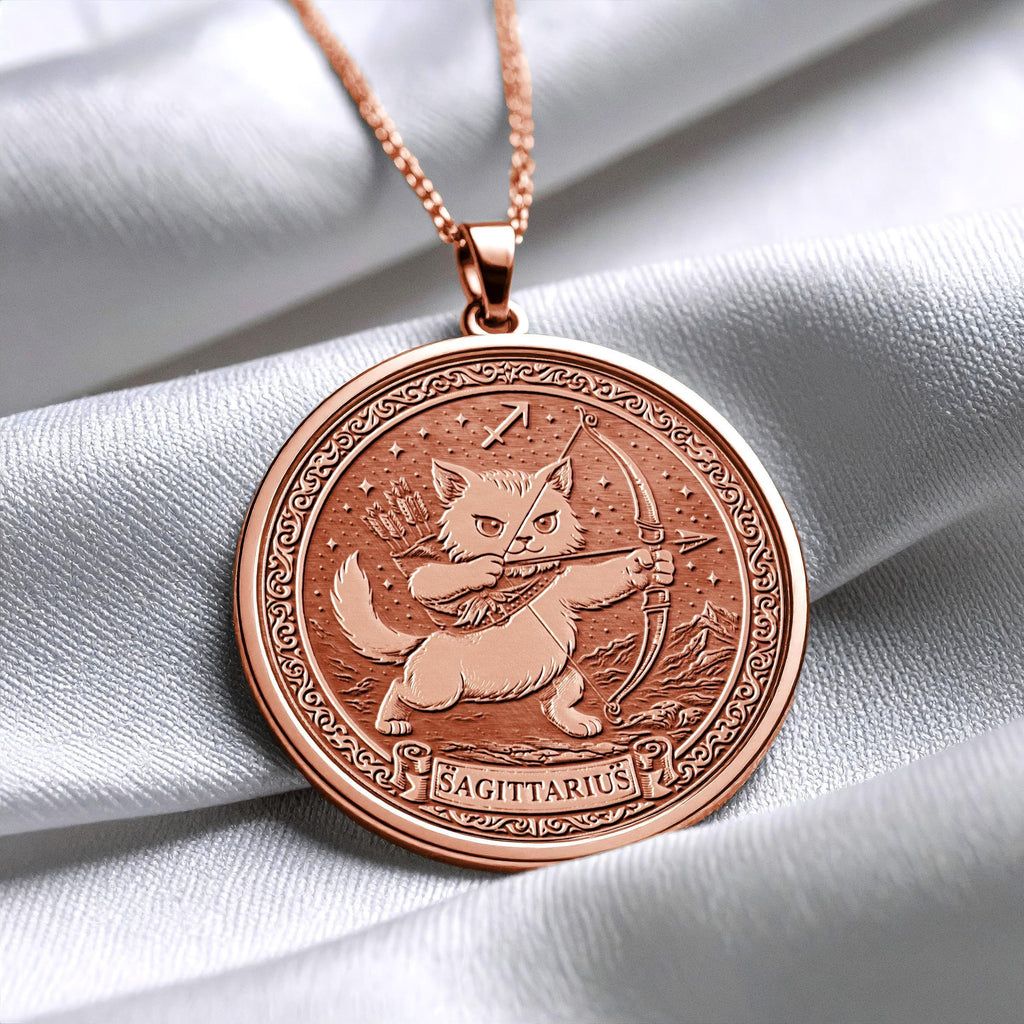 Sagittarius Zodiac Pendant Necklace – Sterling Silver Astrology Charm