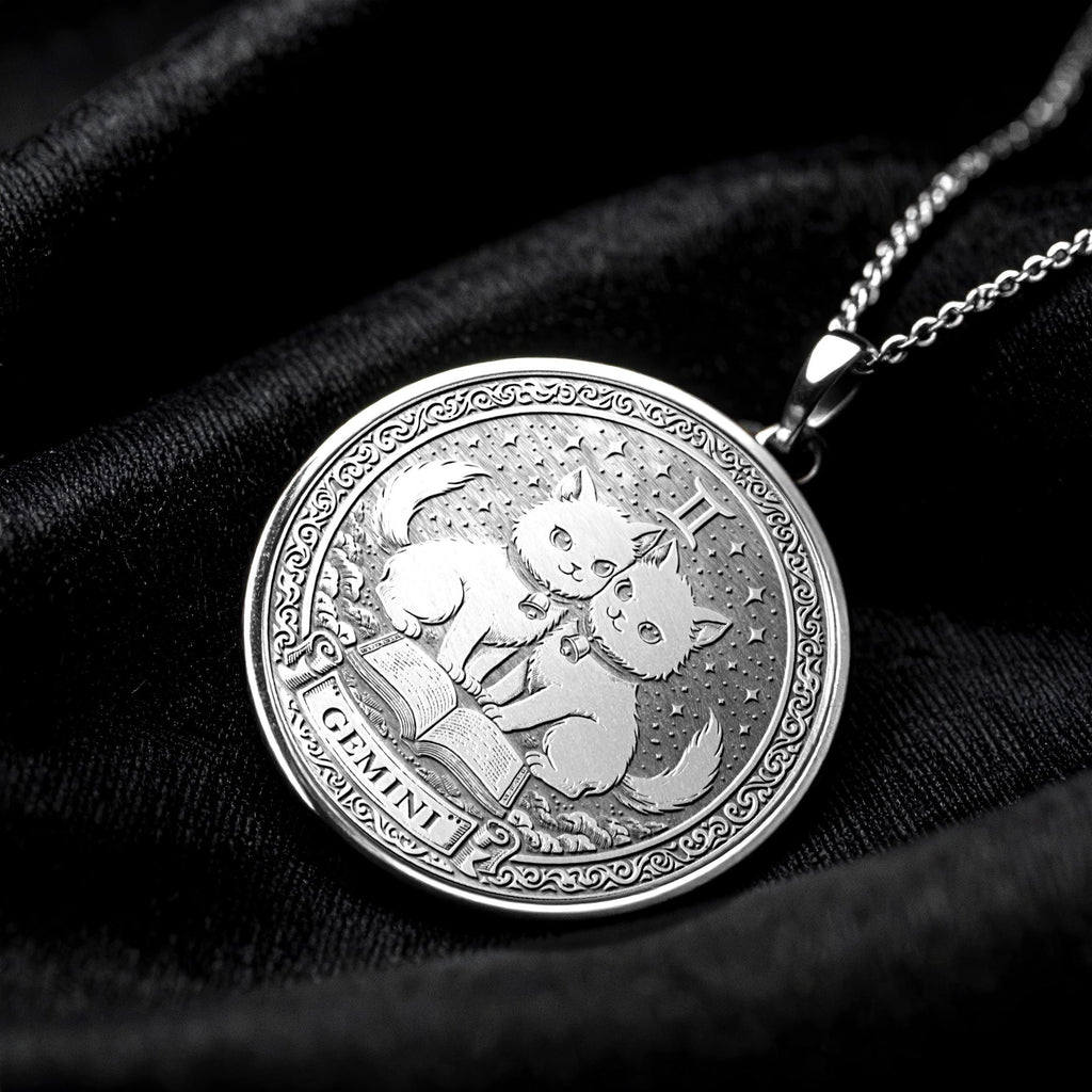 Gemini Zodiac Pendant Necklace Gift