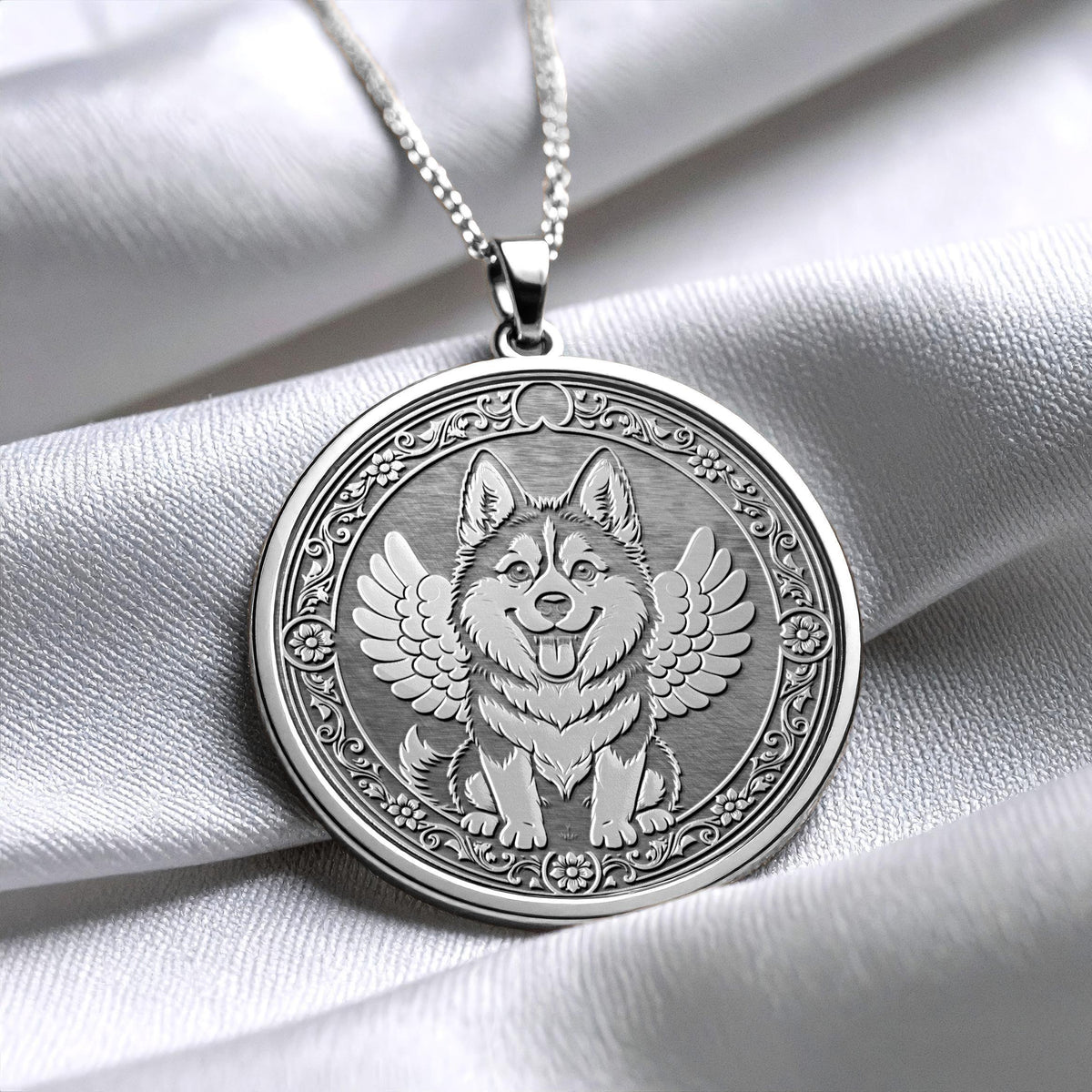 Husky Puppy Necklace – Joyful Spirit & Loyalty