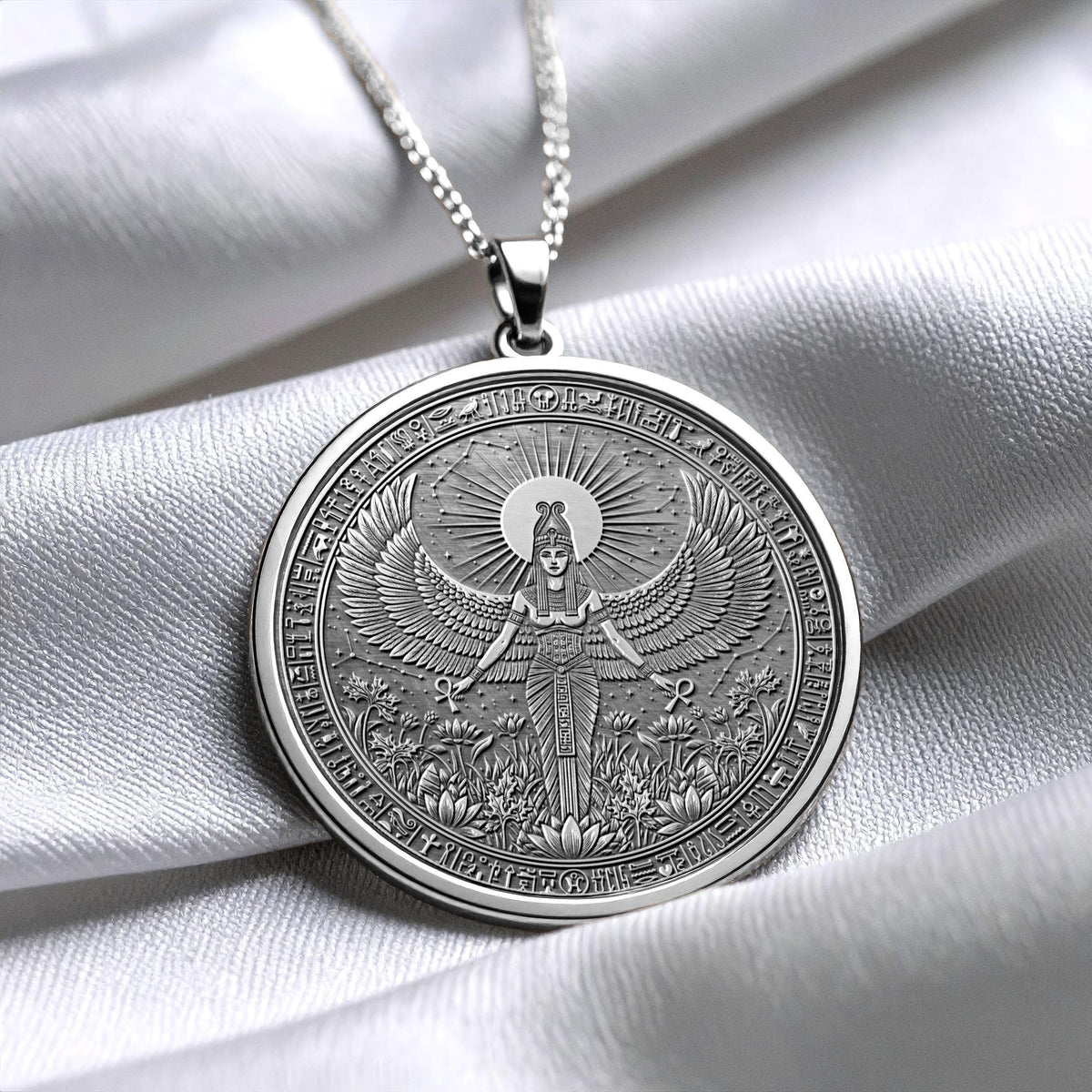 Isis Amulet Necklace, Egyptian Goddess Pendant, Protection Jewelry, Feminine Energy Gift for Her