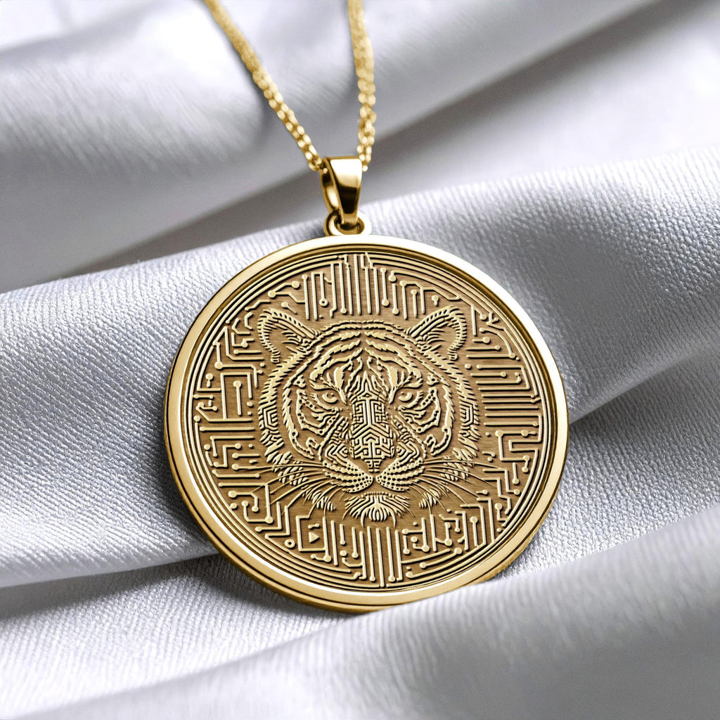 Tiger Necklace - Pendant of Strength, Courage & Wild Spirit