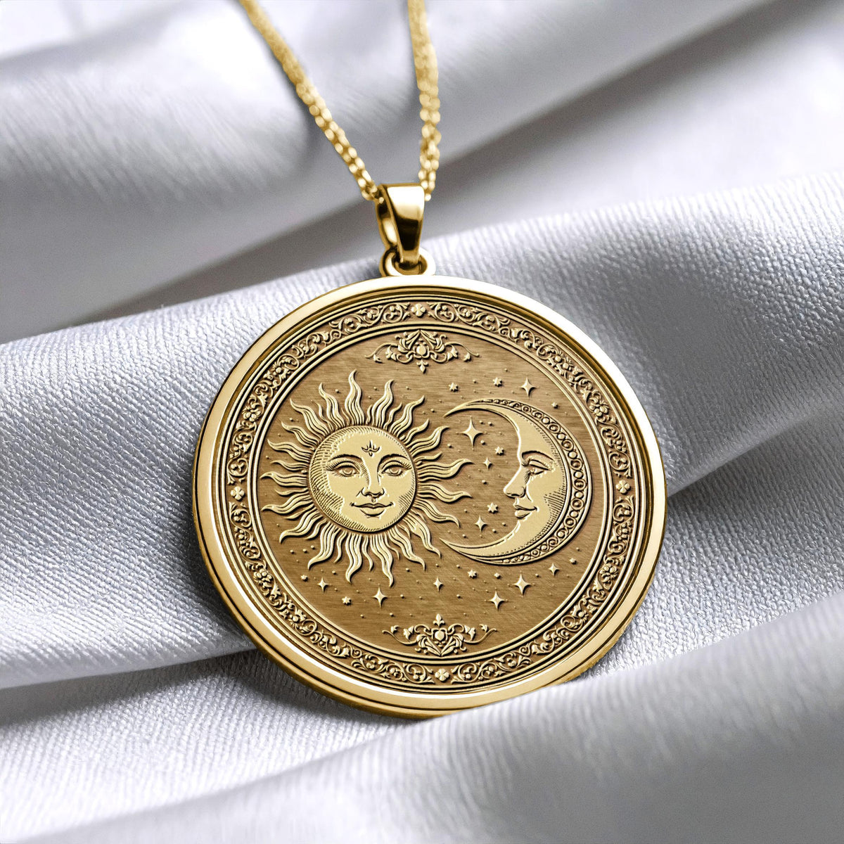 Sun and Moon Pendant of Divine Harmony