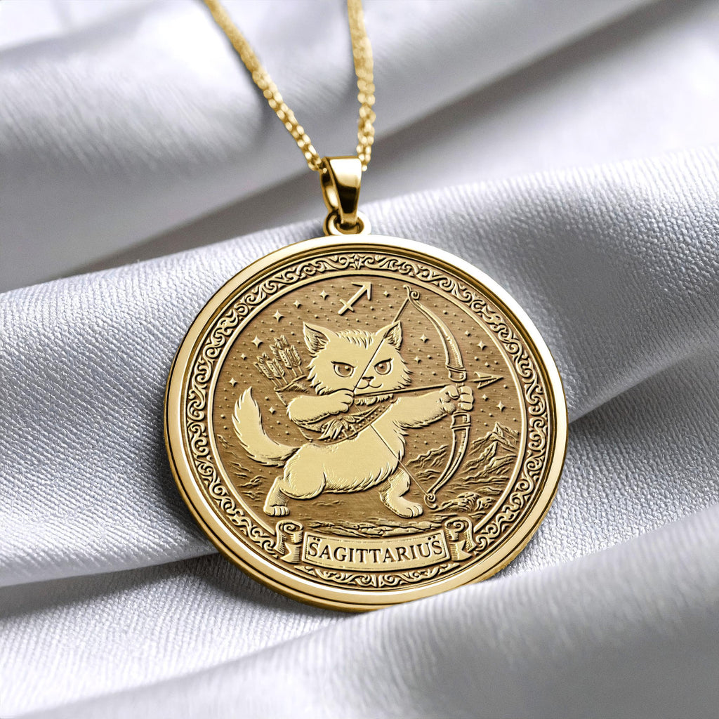 Sagittarius Zodiac Pendant Necklace – Sterling Silver Astrology Charm