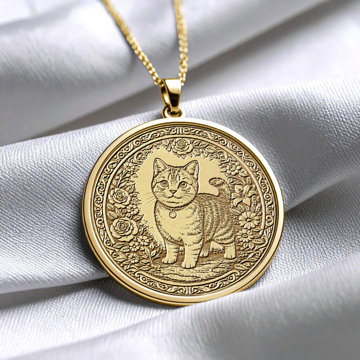 Tabby Cat Necklace – Warmth &  Playfulness