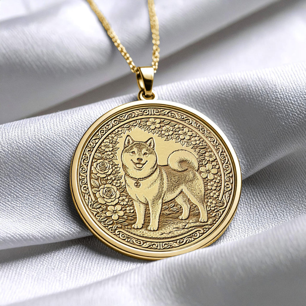 Shiba Inu Pendant - Necklace of Strong Spirit Gentle Heart