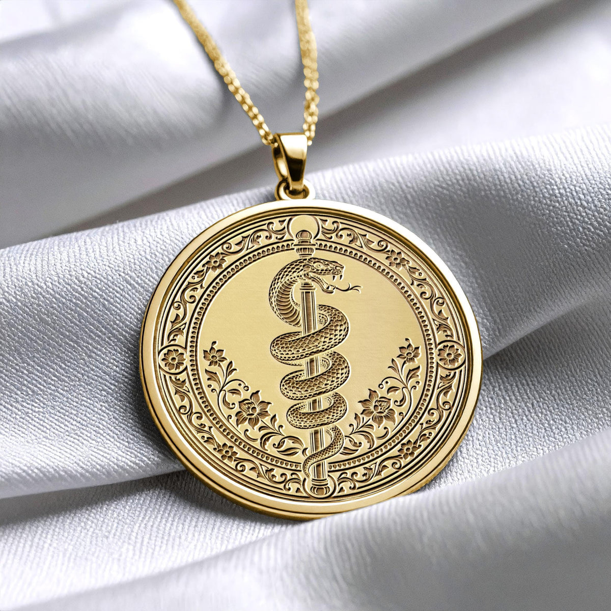 Moses Serpent Pendant – Symbol of Divine Power and Transformation