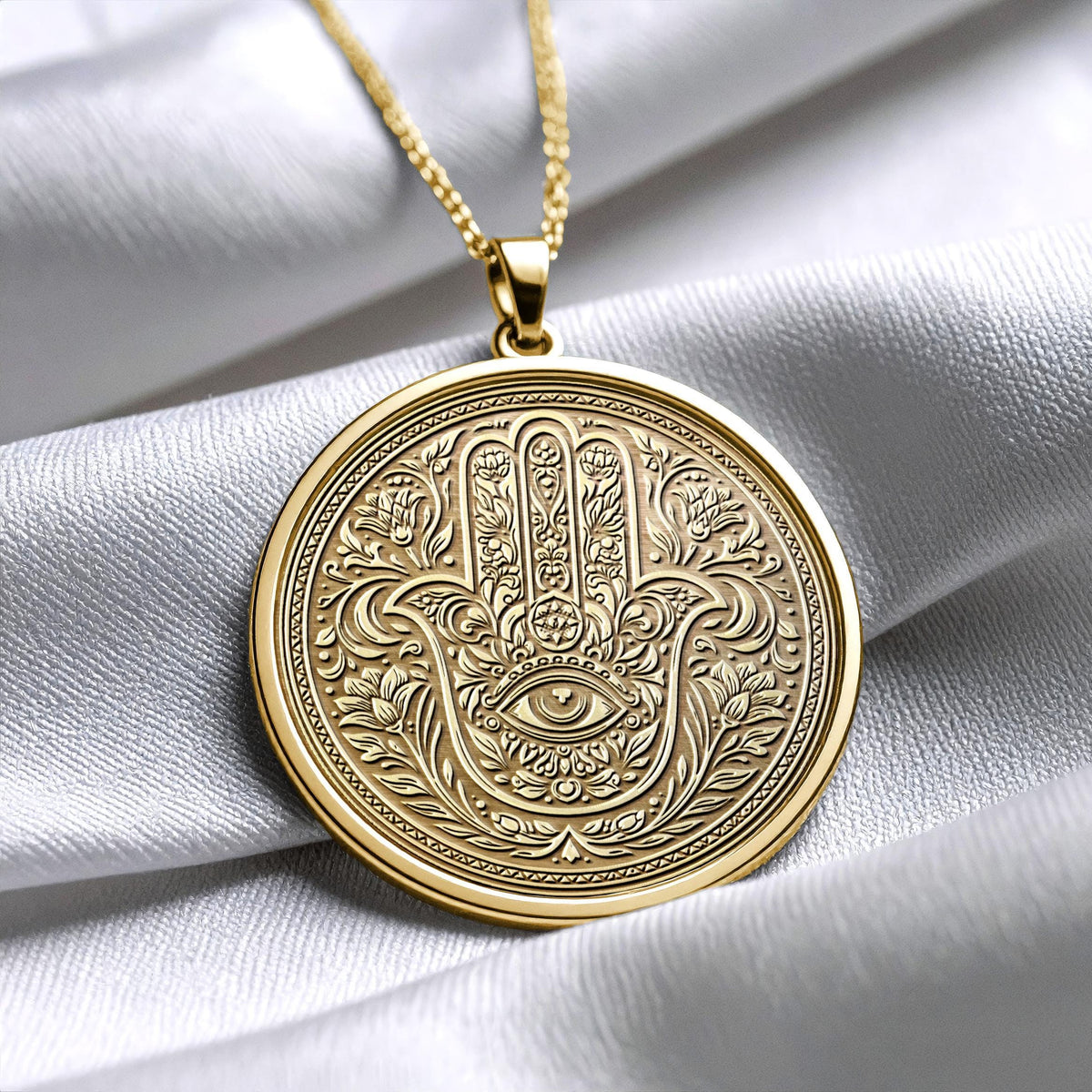 Hamsa Hand Evil Eye Necklace