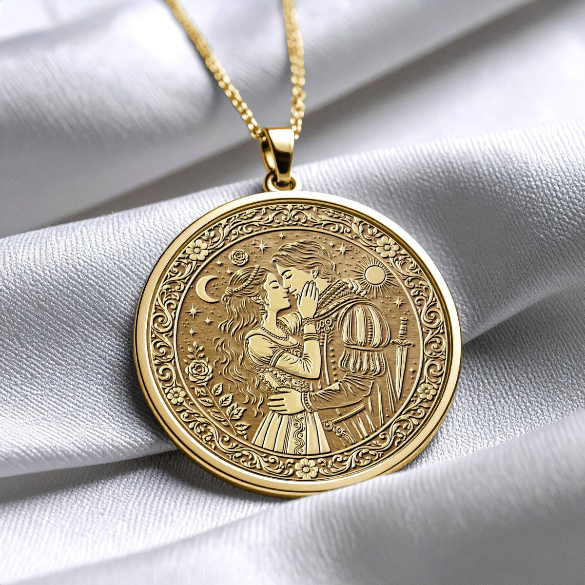 Romeo and Juliet Pendant Eternal Love Necklace