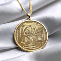 Hestia Pendant – Sacred Flame Goddess Necklace