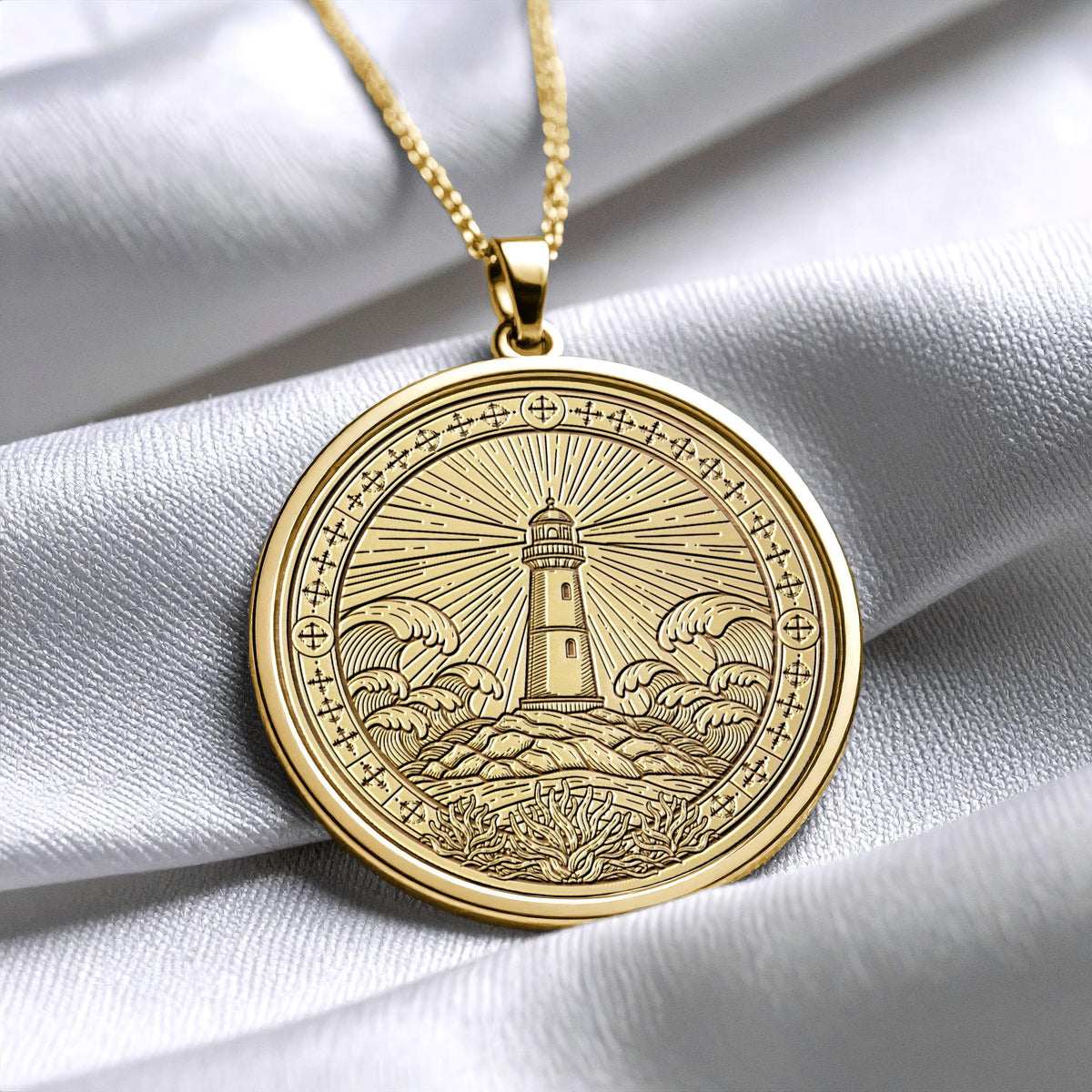 Nautical Lighthouse Pendant Ocean Jewelry