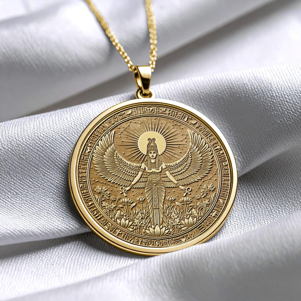 Isis Amulet Necklace, Egyptian Goddess Pendant, Protection Jewelry, Feminine Energy Gift for Her