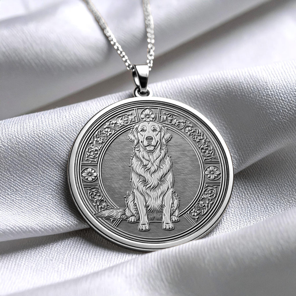 Golden Retriever Necklace – Dog Lover Gift, Loyal Companion Pendant