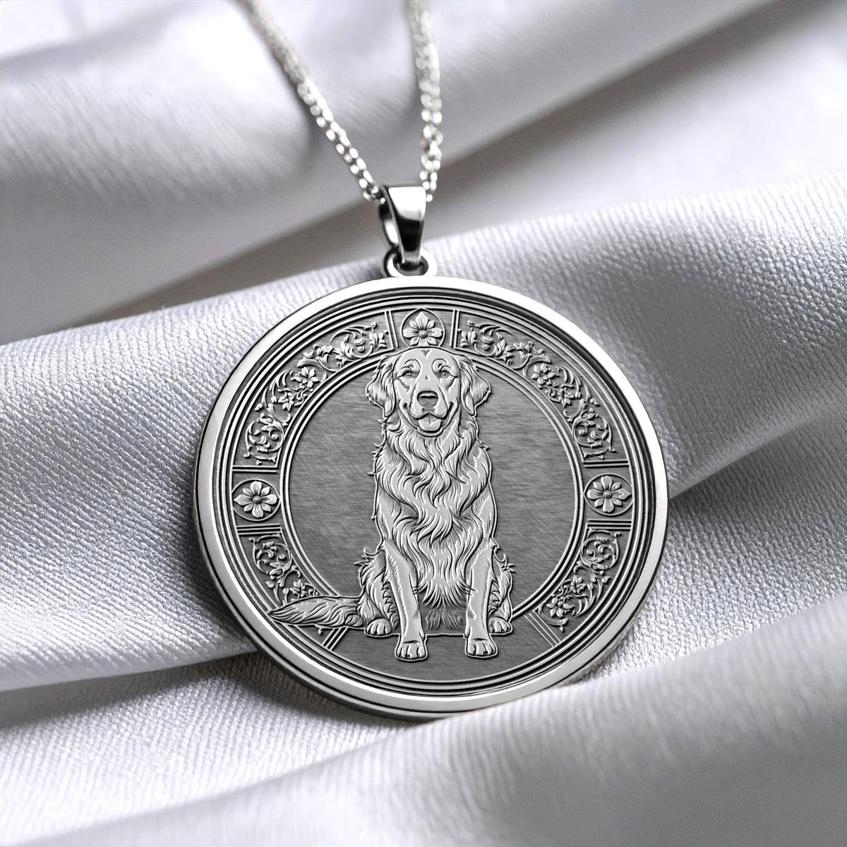 Golden Retriever Necklace – Dog Lover Gift, Loyal Companion Pendant