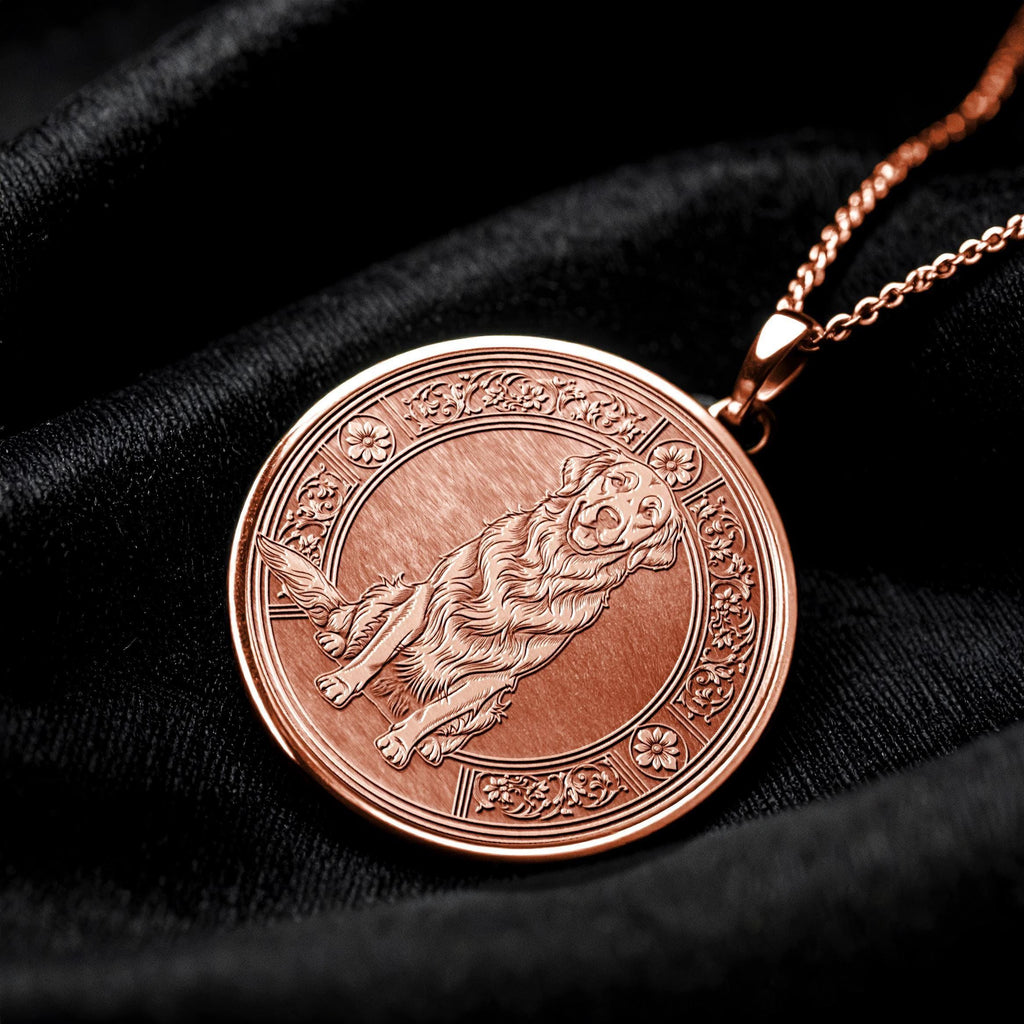 Golden Retriever Necklace – Dog Lover Gift, Loyal Companion Pendant