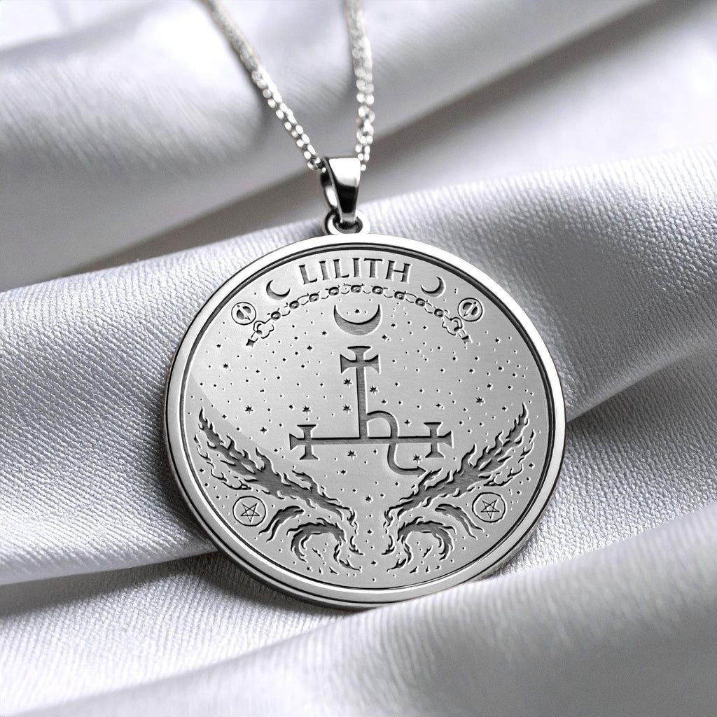 Lilith Seal Necklace -Dark Feminine Power Pendant