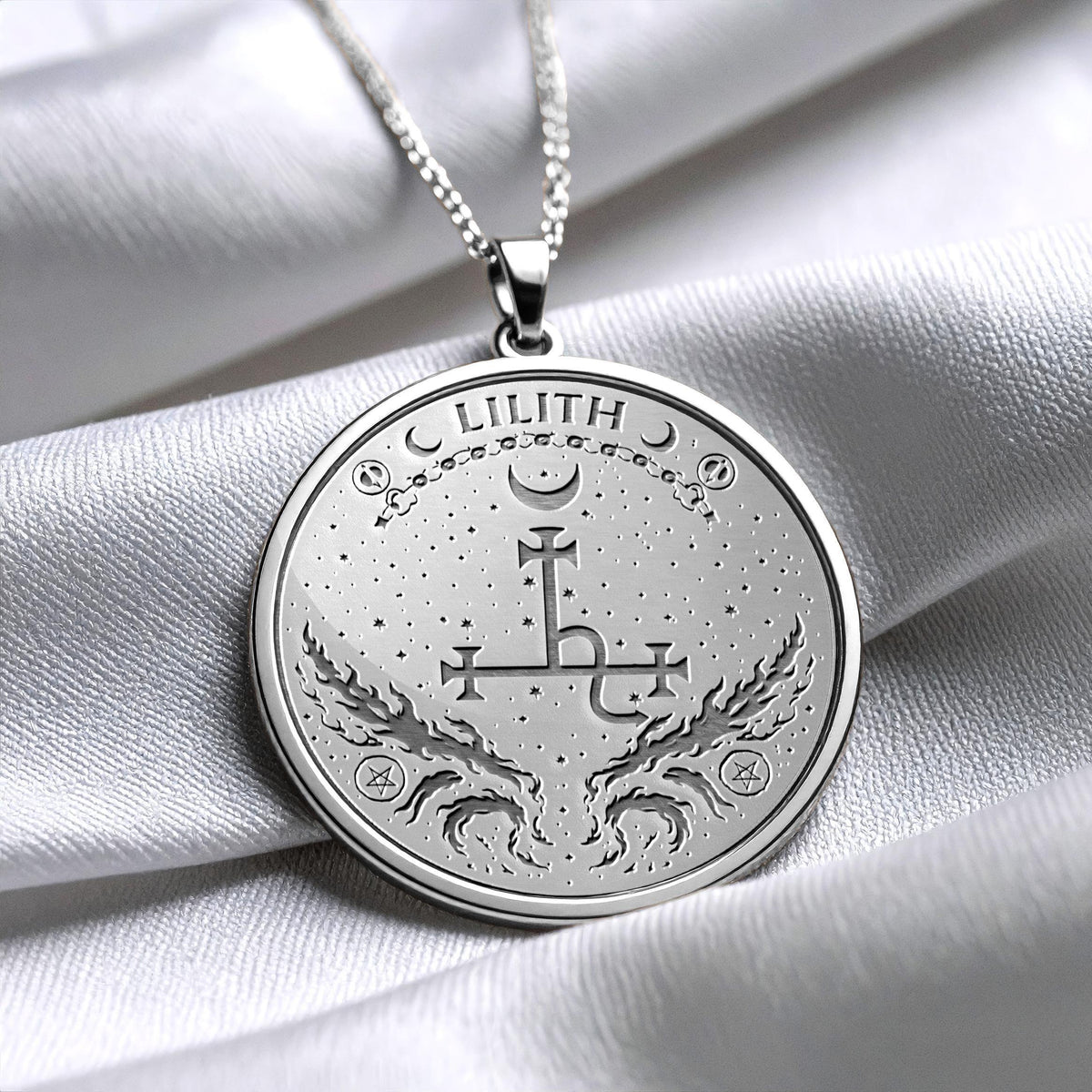 Lilith Seal Necklace -Dark Feminine Power Pendant