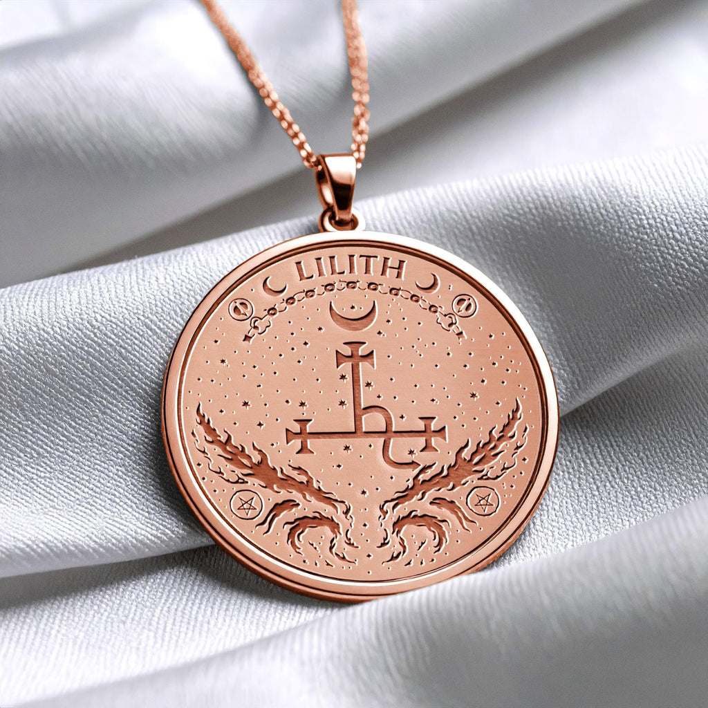 Lilith Seal Necklace -Dark Feminine Power Pendant