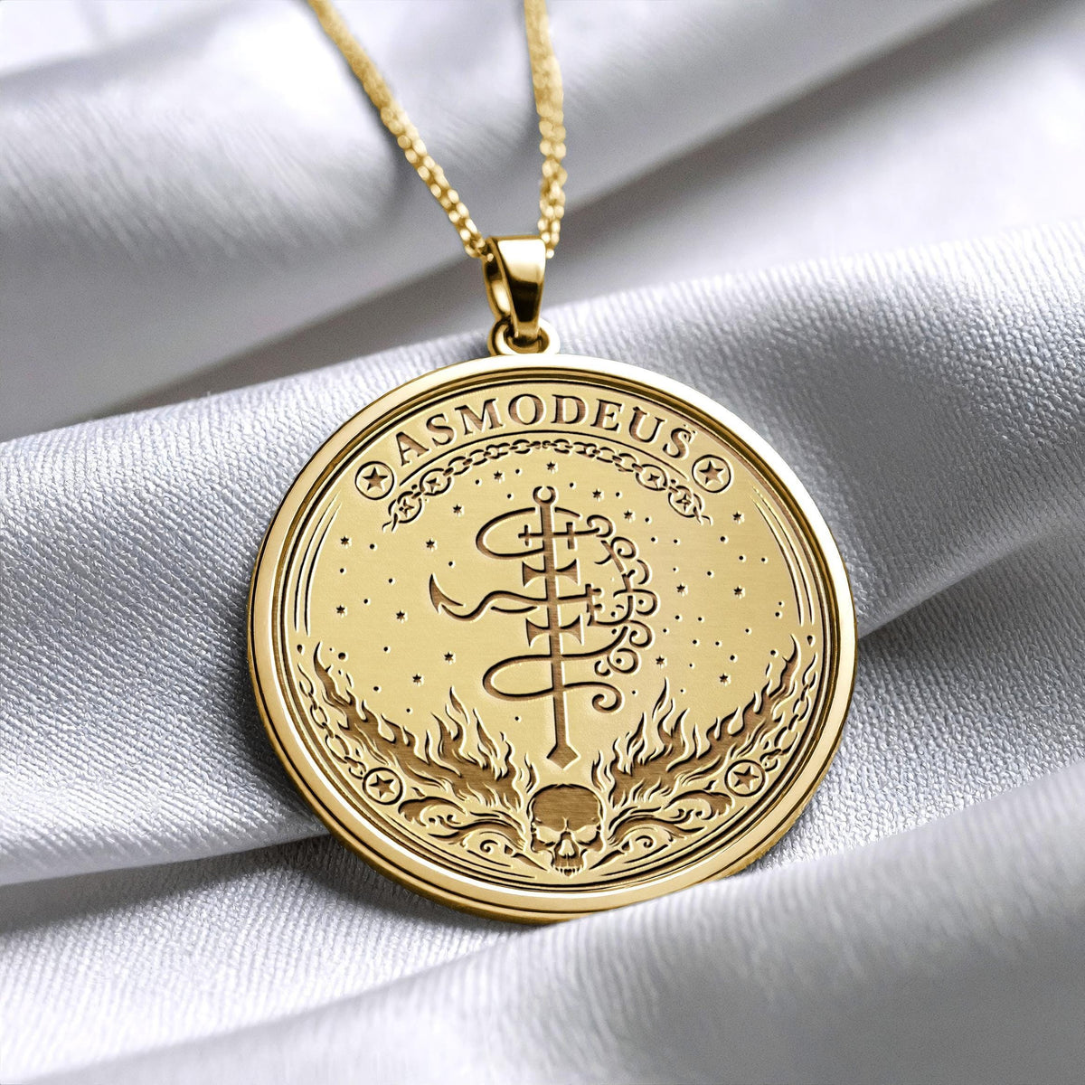Asmoday Sigil Necklace Mystical Dark Symbol