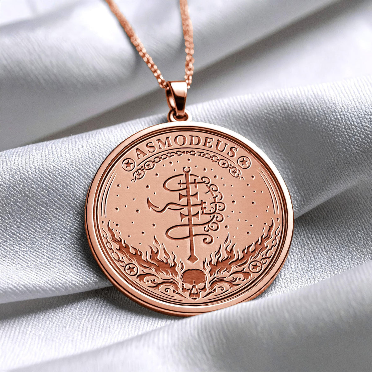Asmoday Sigil Necklace Mystical Dark Symbol