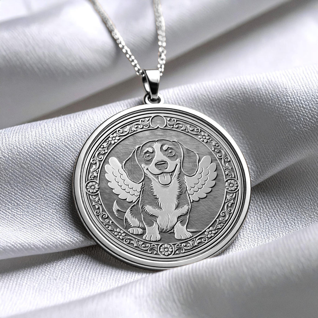 Brave and Loyal Dachshund Pendant - Sausage Dog Necklace