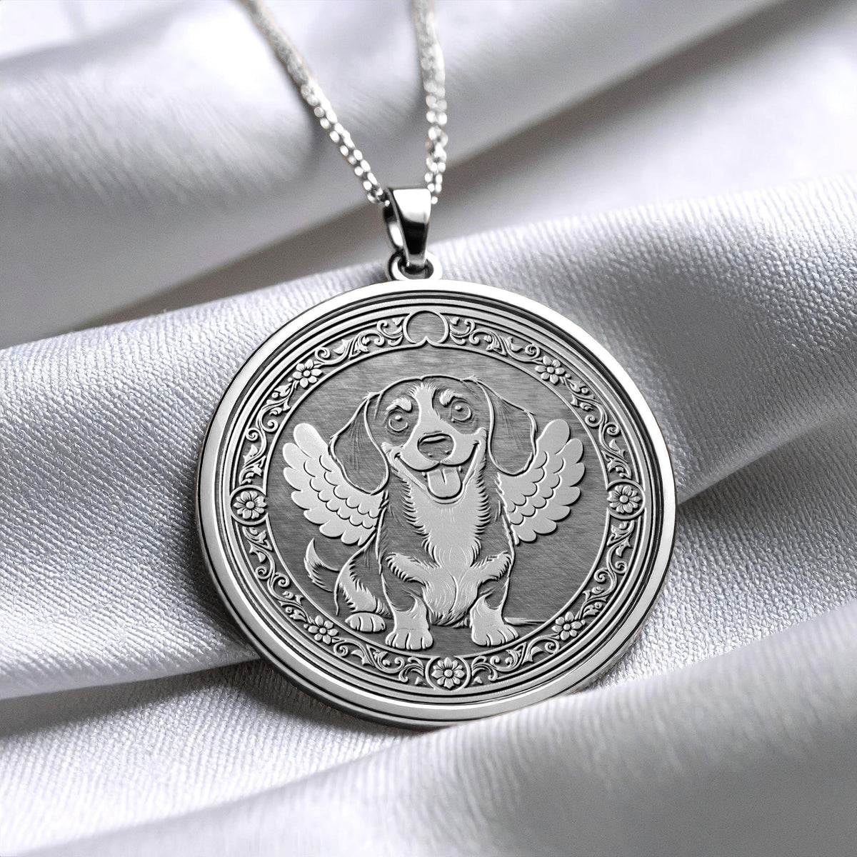Brave and Loyal Dachshund Pendant - Sausage Dog Necklace