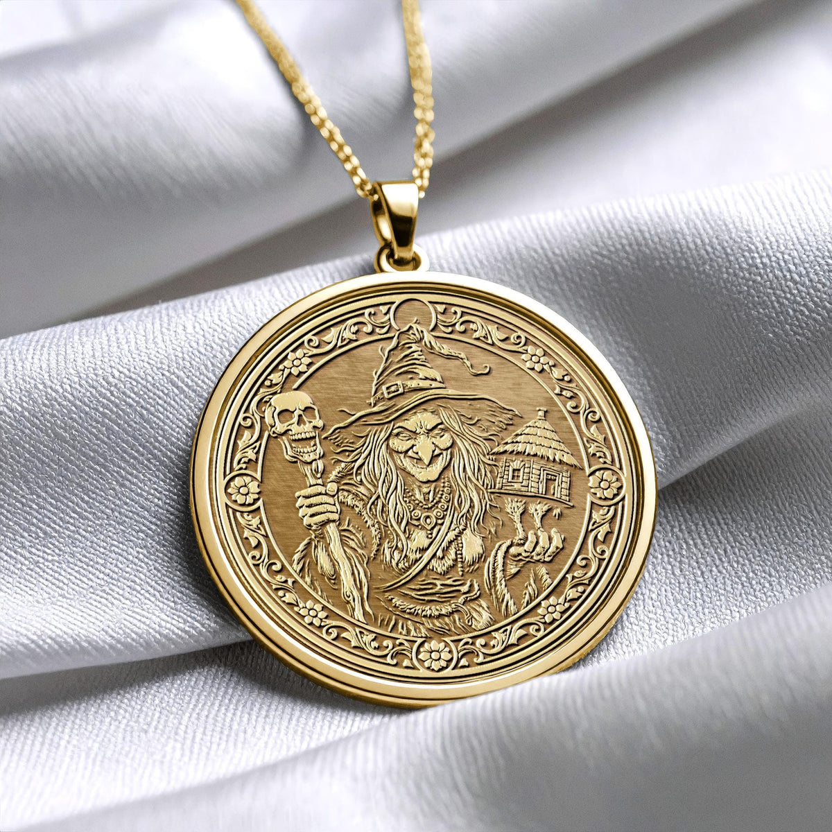 Baba Yaga Pendant Necklace – Mystery, Power & Ancient Wisdom