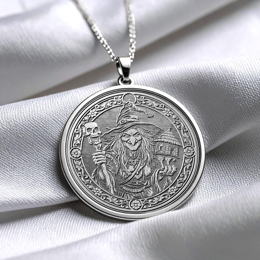 Baba Yaga Pendant Necklace – Mystery, Power & Ancient Wisdom