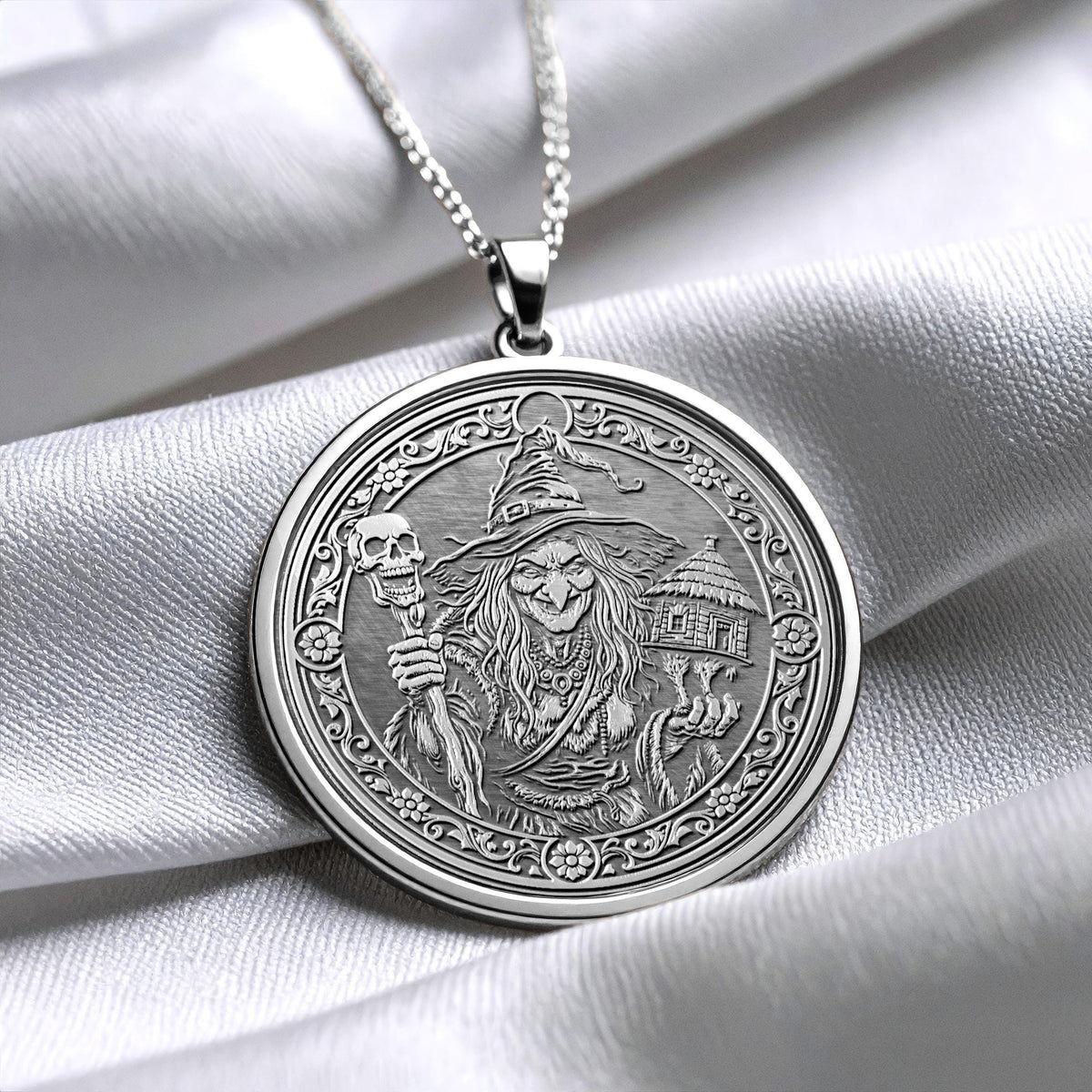 Baba Yaga Pendant Necklace – Mystery, Power & Ancient Wisdom