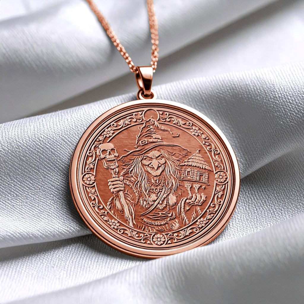 Baba Yaga Pendant Necklace – Mystery, Power & Ancient Wisdom