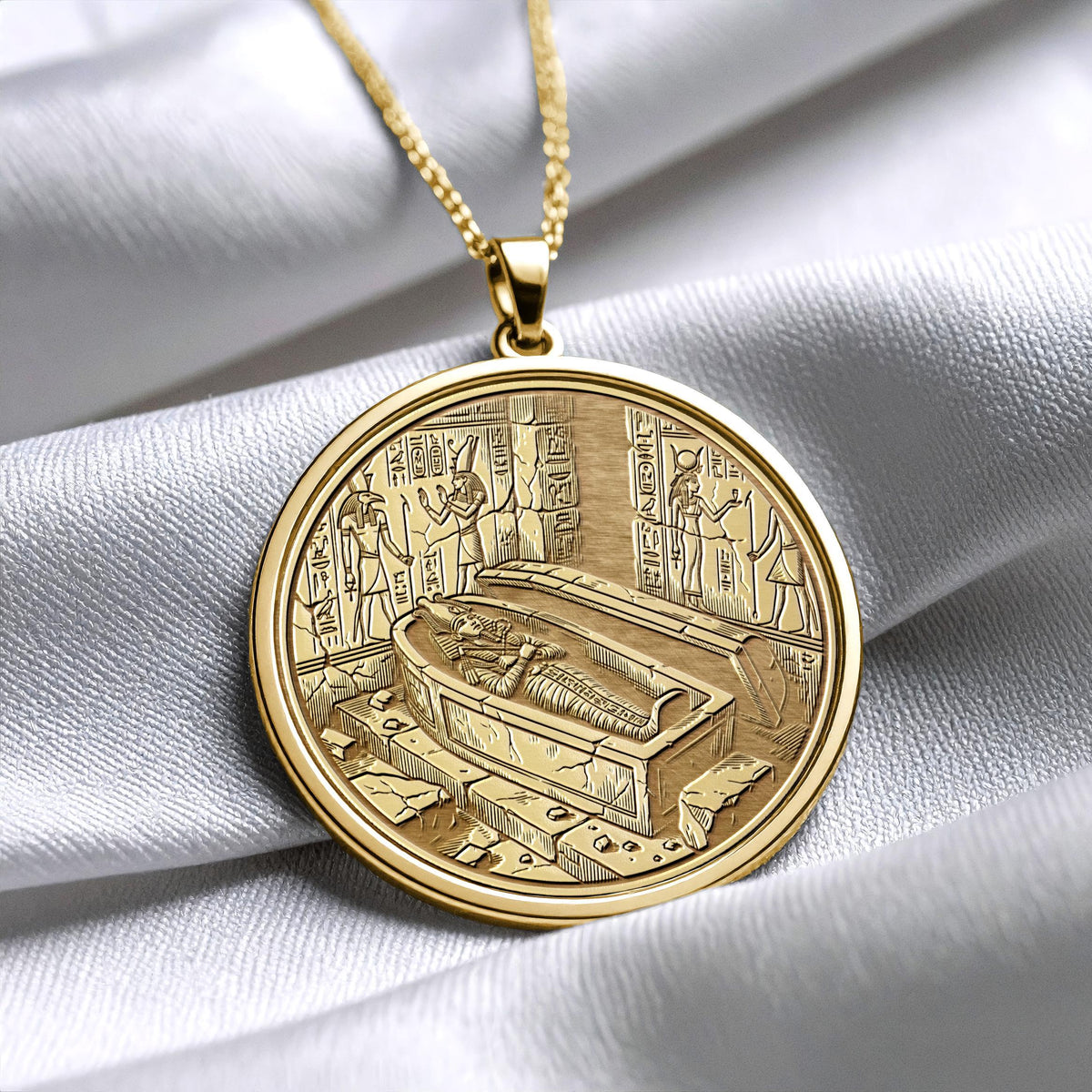 Sun God Ra Necklace Sacred Egyptian Jewelry