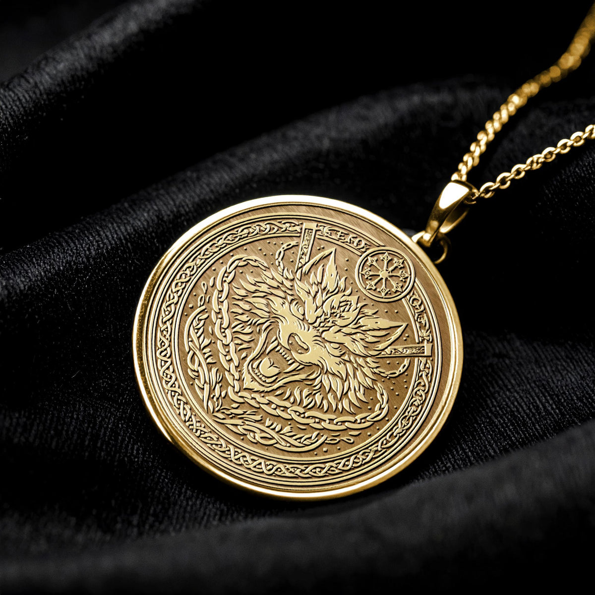 Fenrir Necklace Viking Norse Mythology Wolf Pendant